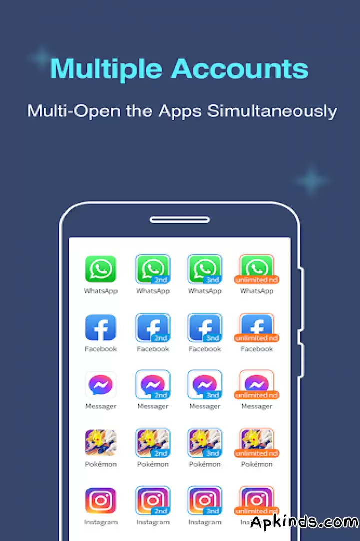 تحميل Multiple Accounts: Dual Accounts&Parallel Space APK